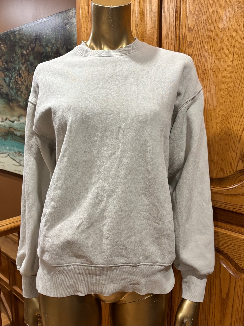TNA Cozy Fleece Sweatshirt in Cream